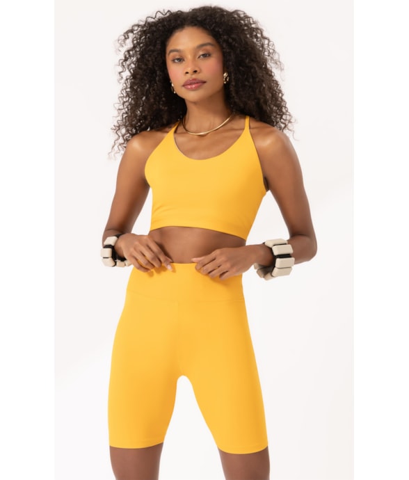 Bermuda Wellness Poliamida Mostarda