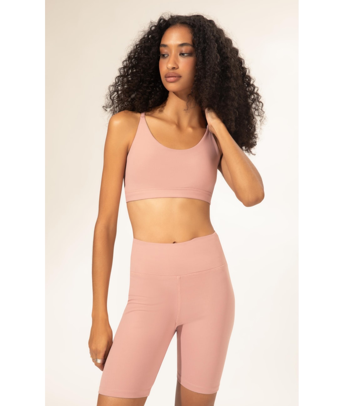 Bermuda Wellness Poliamida Rosa Dusty