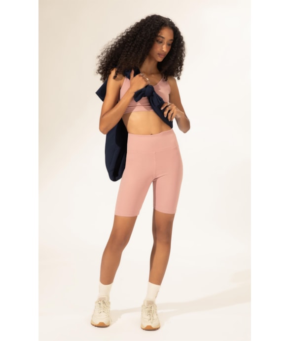 Bermuda Wellness Poliamida Rosa Dusty