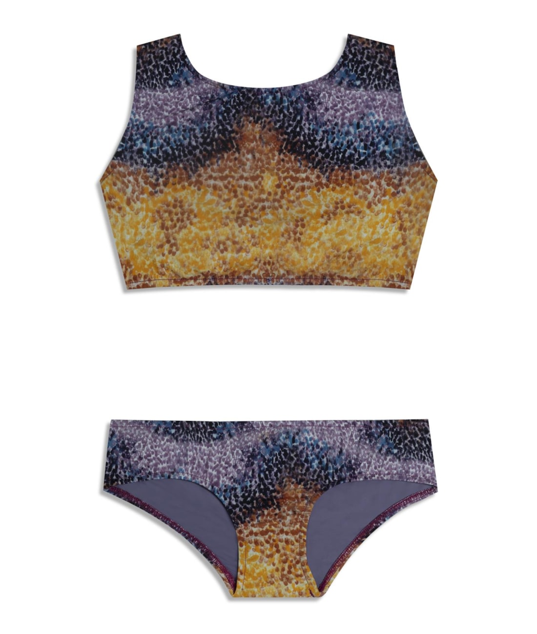 Biquini Cropped Brushed Roxo