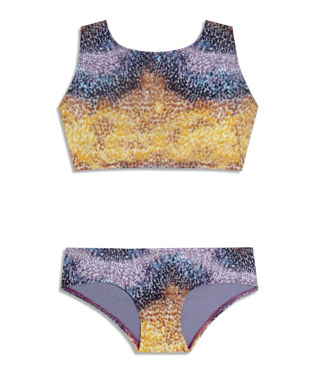 Biquini Cropped Brushed Roxo