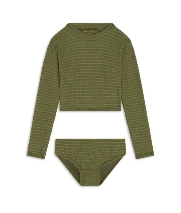 Biquíni Cropped Cannes Verde Militar