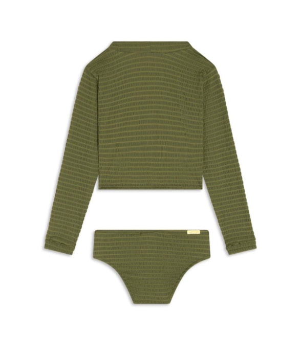 Biquíni Cropped Cannes Verde Militar