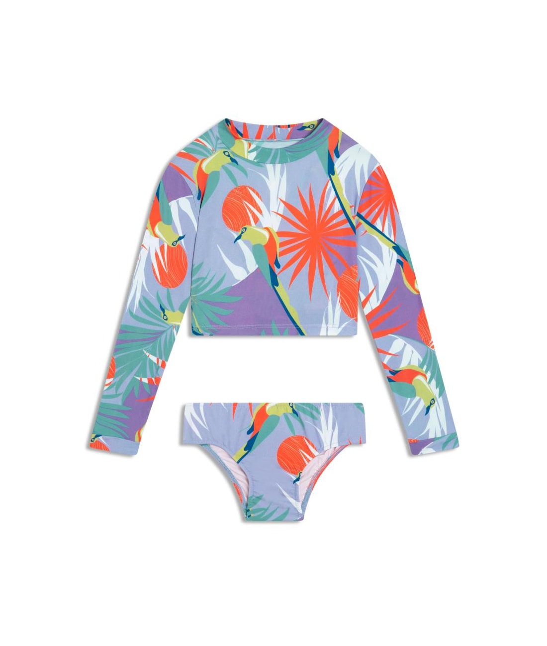 Biquíni Cropped Carandá Infantil Lilas