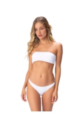 Biquíni Faixa Com Calcinha Reta Branco