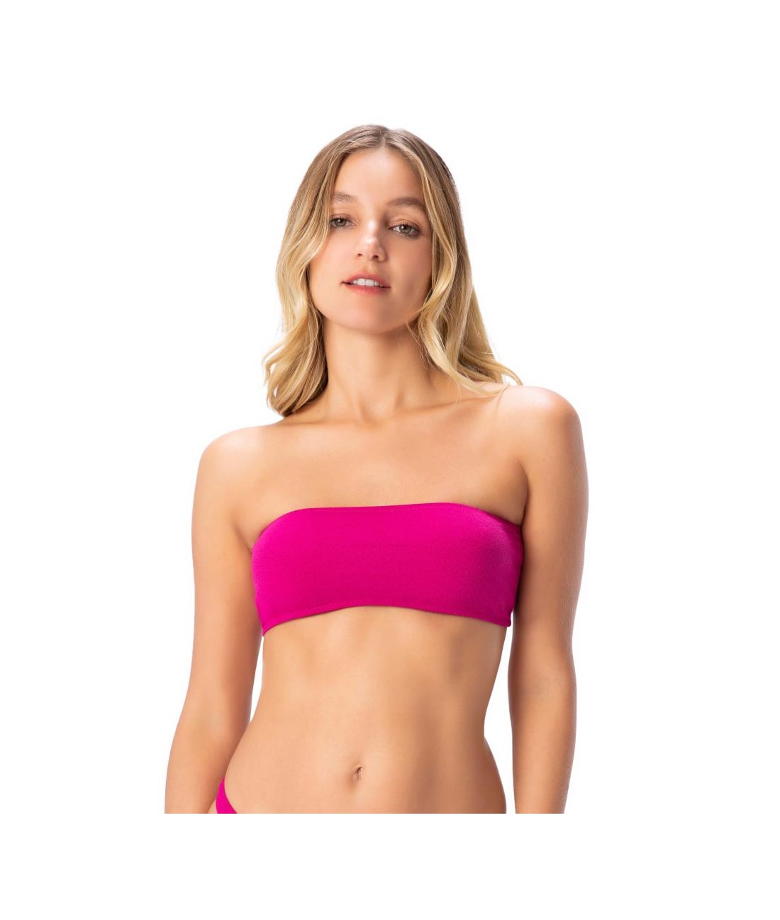 Biquíni Faixa Com Calcinha Reta Pink