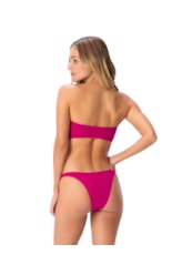 Biquíni Faixa Com Calcinha Reta Pink