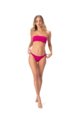Biquíni Faixa Com Calcinha Reta Pink