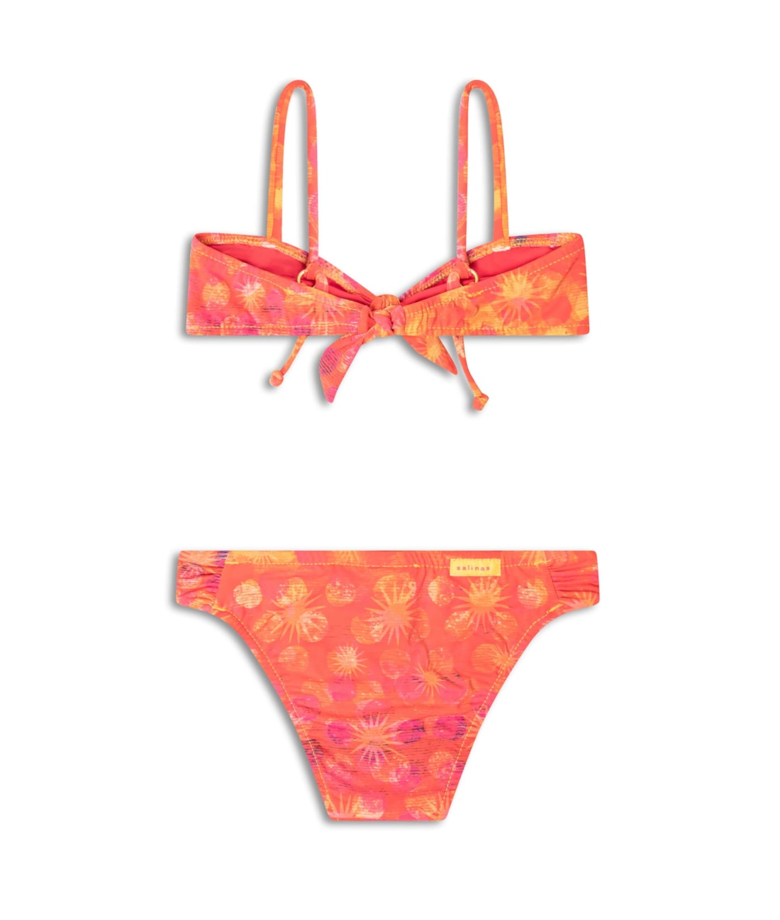 Biquíni Infantil Bustiê Laço Essence Laranja