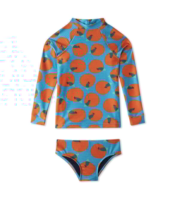 Biquíni Infantil Citrus Azul Claro