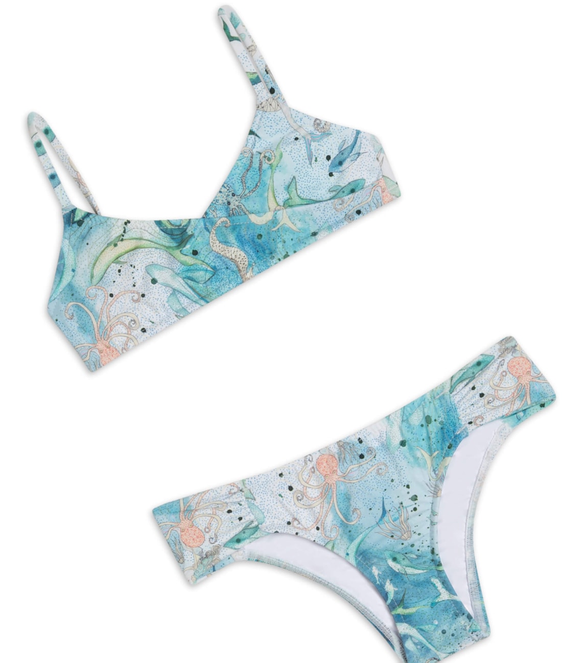 Biquíni Infantil Transpasse Sirena Off White