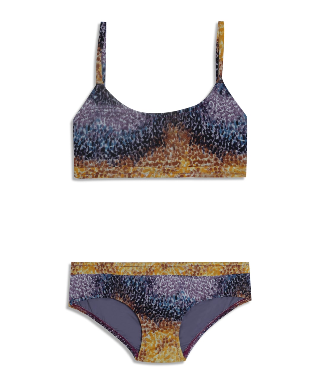 Biquini Reto Brushed Roxo