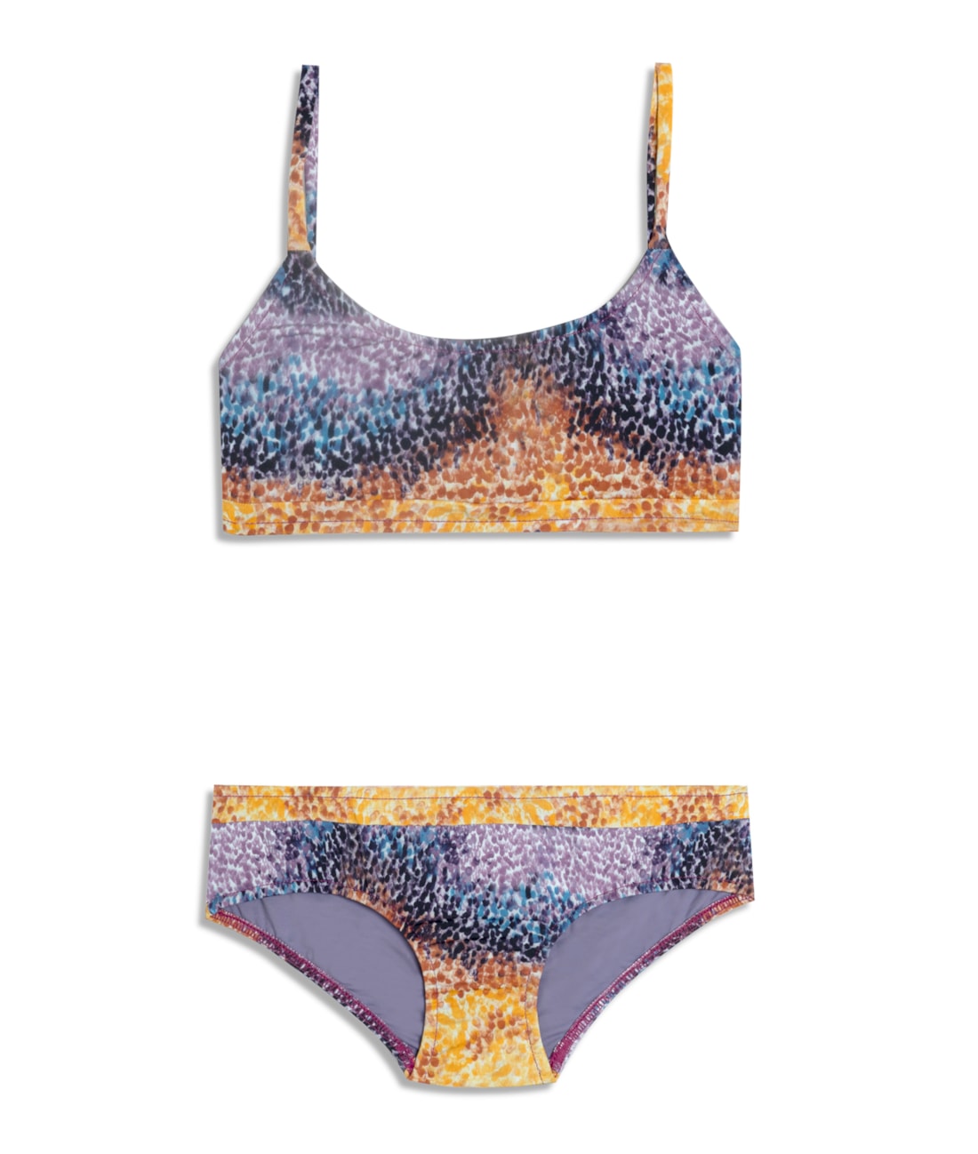 Biquini Reto Brushed Roxo