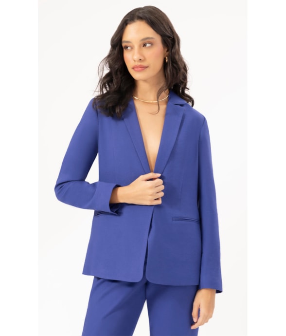Blazer Linho Blend Royal