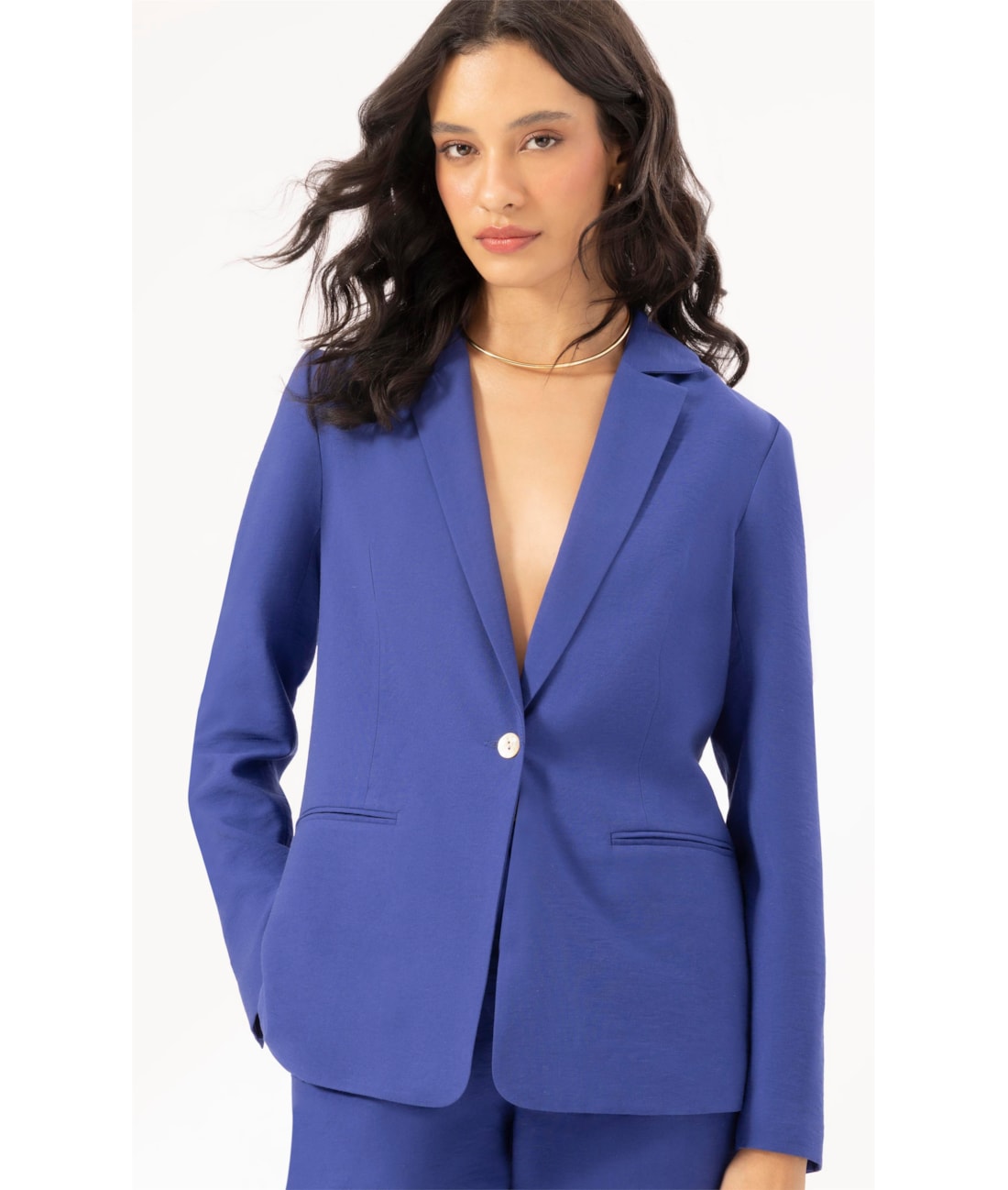 Blazer Linho Blend Royal