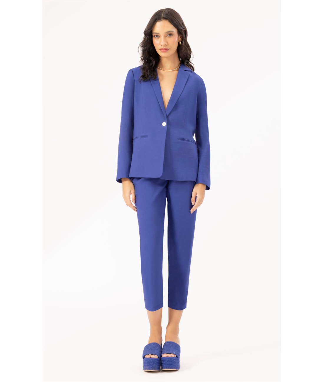 Blazer Linho Blend Royal