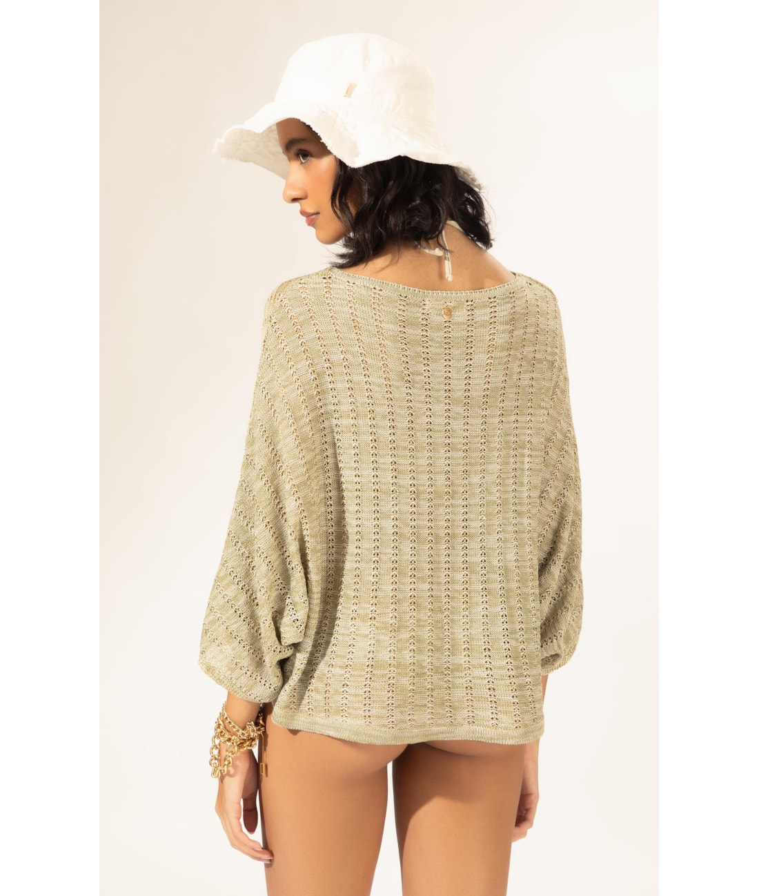 Blusa Ampla Tricot Monâco Verde Claro