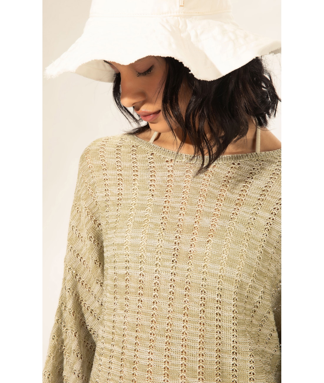 Blusa Ampla Tricot Monâco Verde Claro