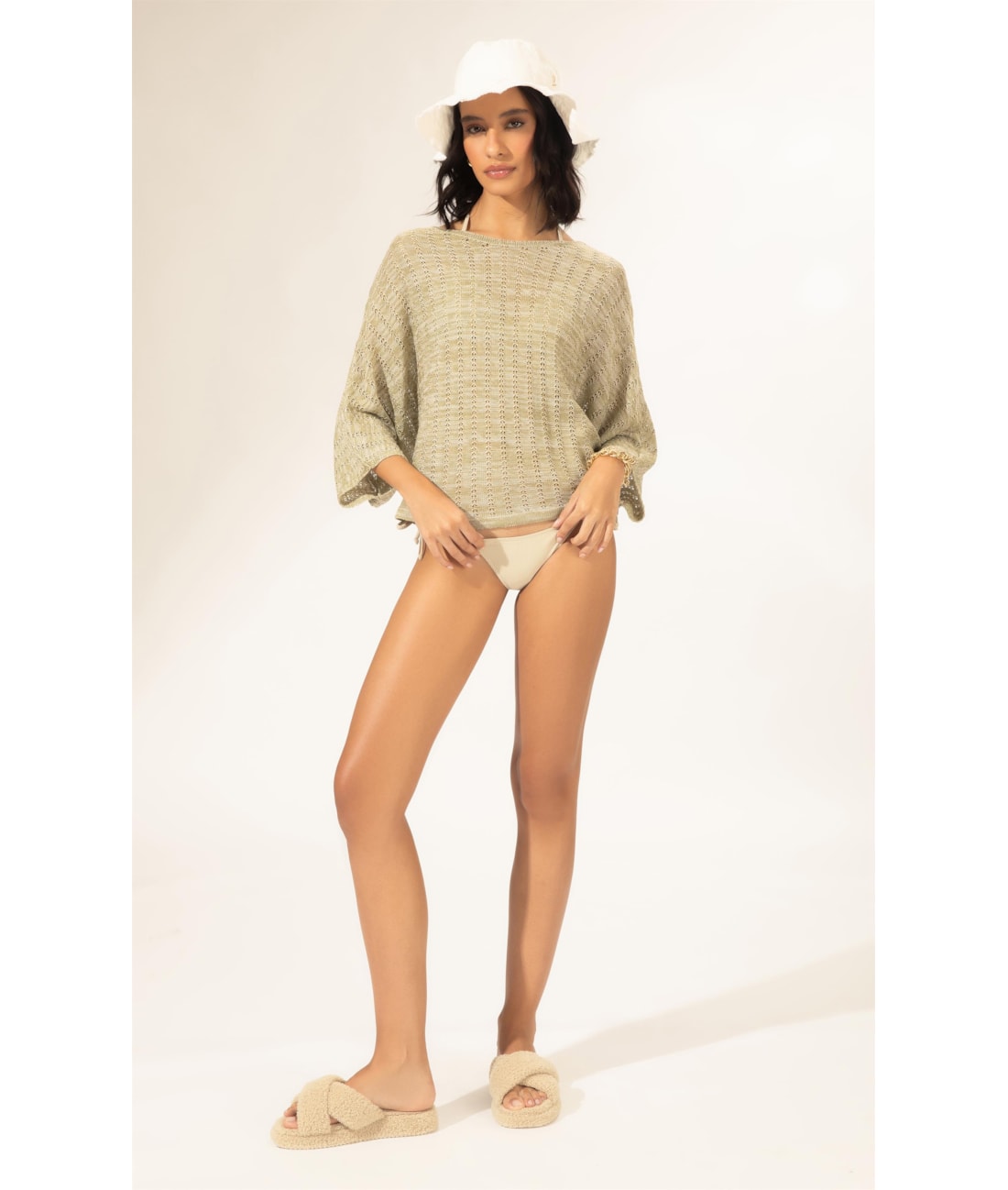 Blusa Ampla Tricot Monâco Verde Claro