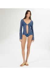 Blusa Argola Tule Los Angeles Marinho