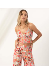 Blusa Cropped Belize Natural