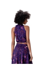 Blusa Cropped Seychelles Roxo