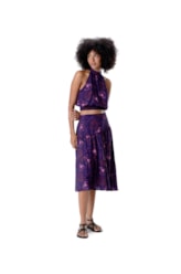 Blusa Cropped Seychelles Roxo