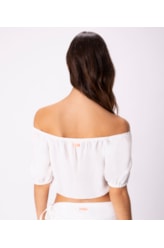 Blusa Cropped Visco Nature Off White