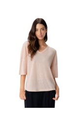 Blusa Decote v Rosê