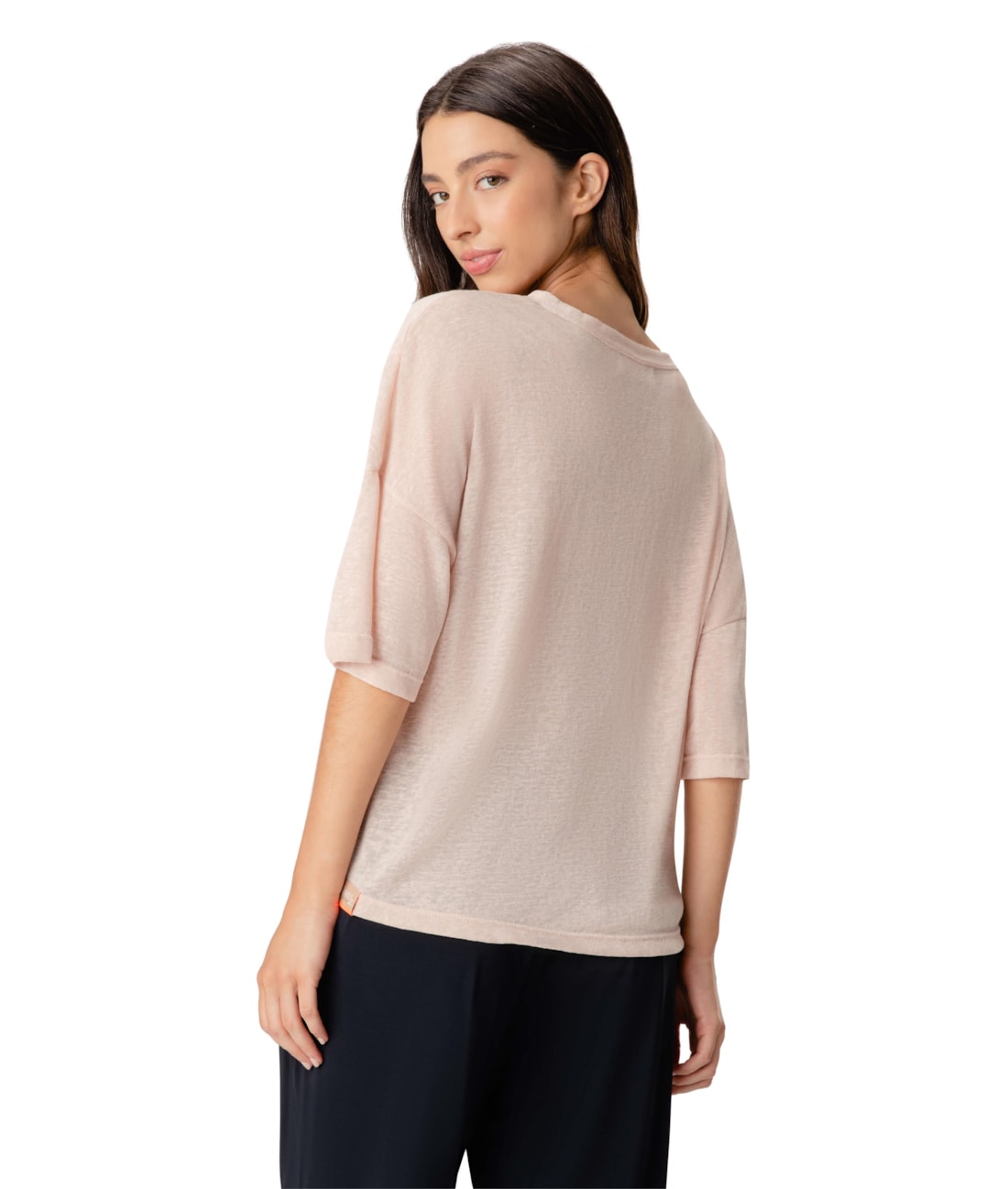 Blusa Decote v Rosê
