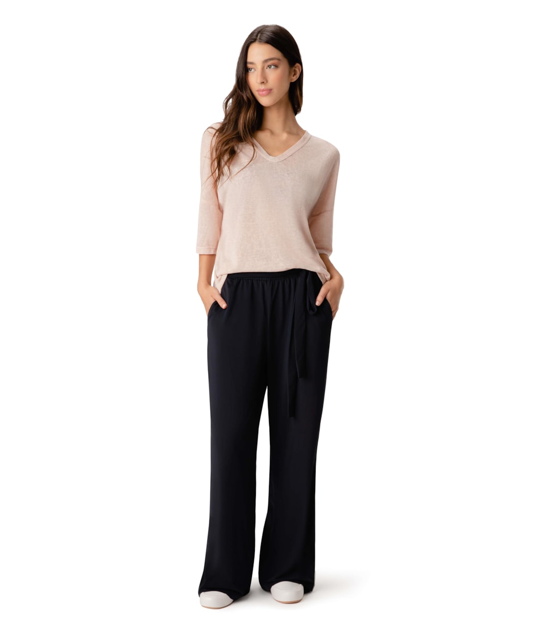 Blusa Decote v Rosê