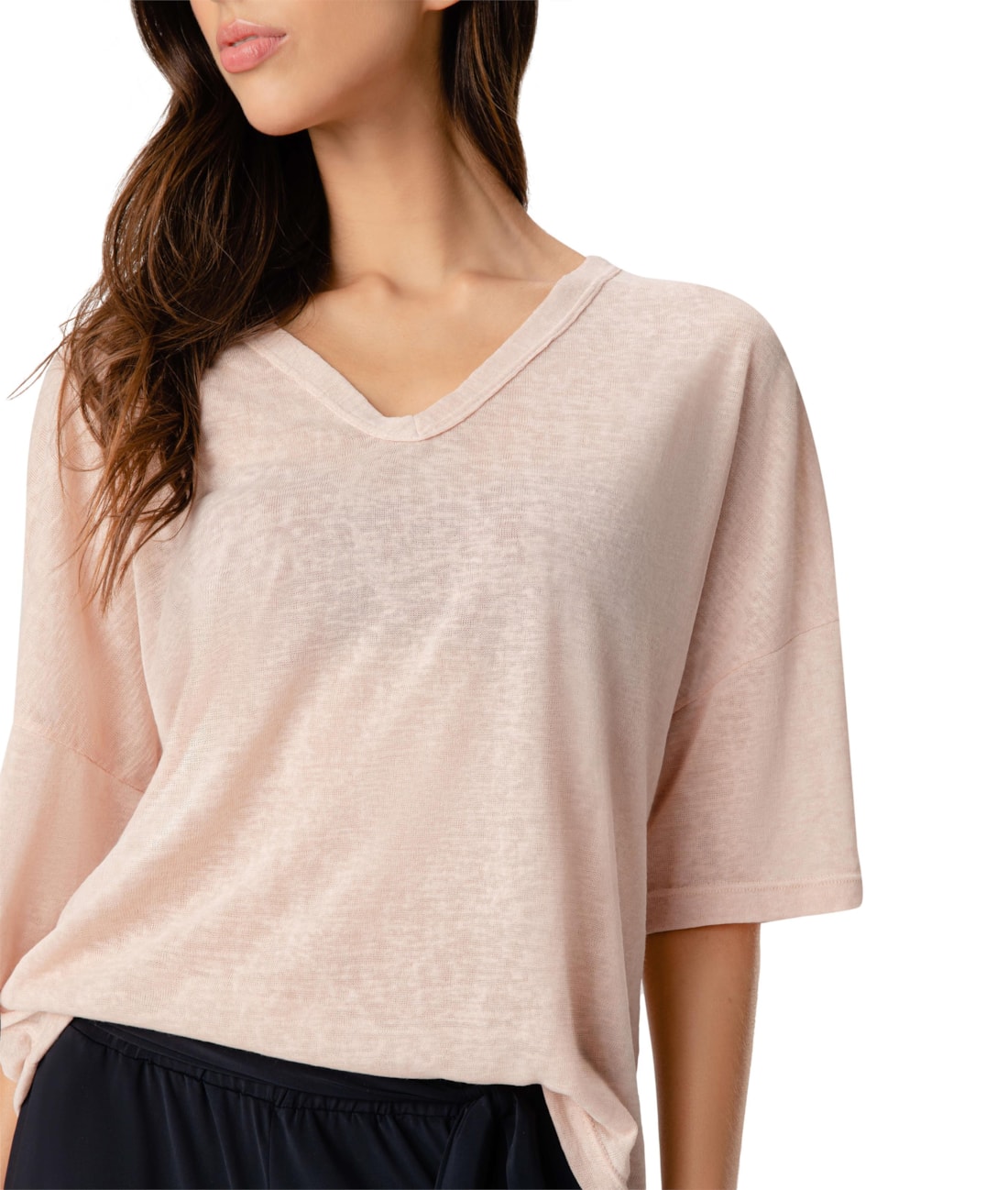 Blusa Decote v Rosê