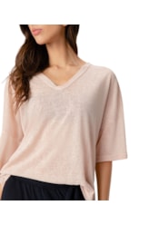 Blusa Decote v Rosê