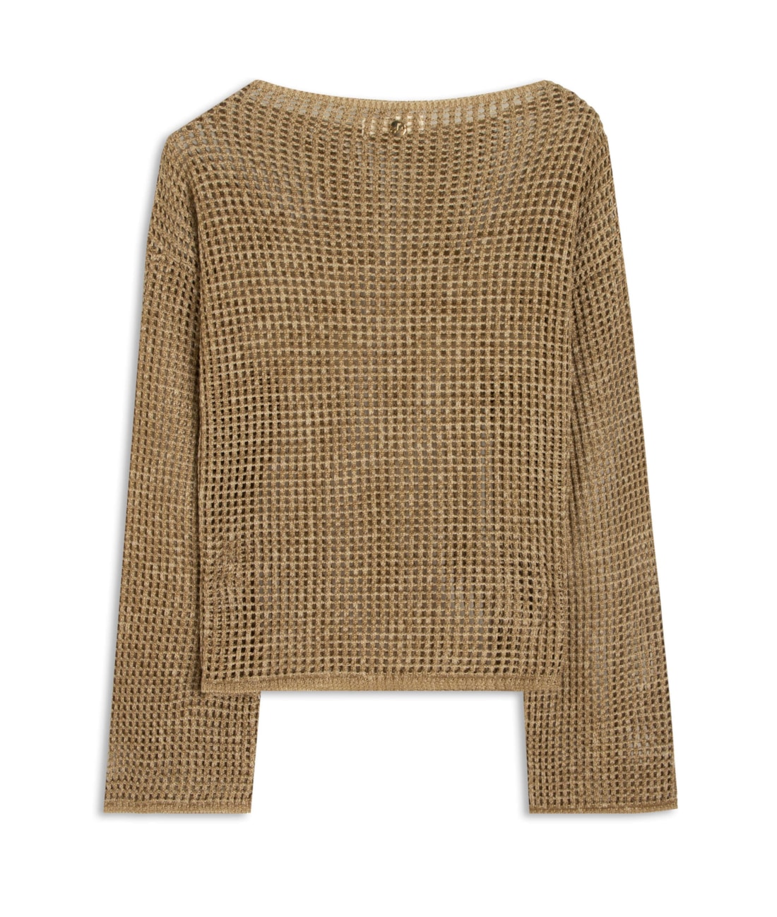 Blusa Flor Jacquard Areia