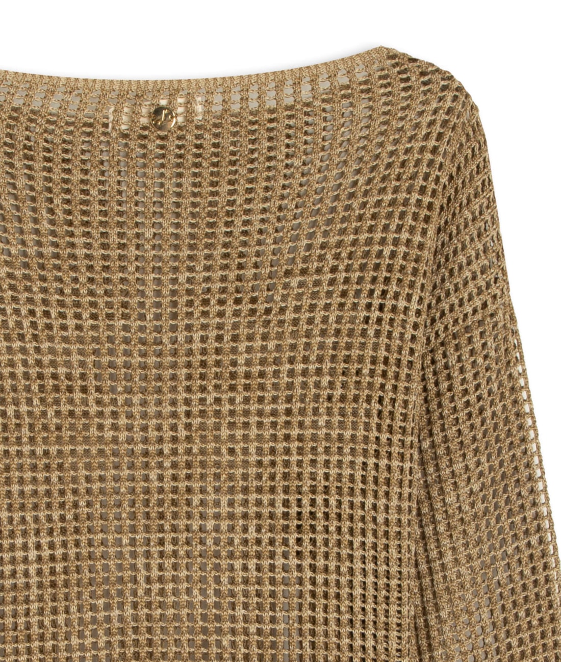 Blusa Flor Jacquard Areia