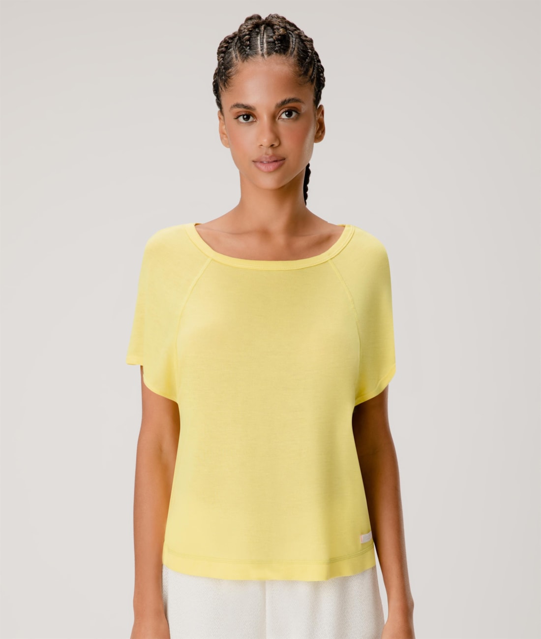 Blusa Gola Careca Neon Tricot Amarelo