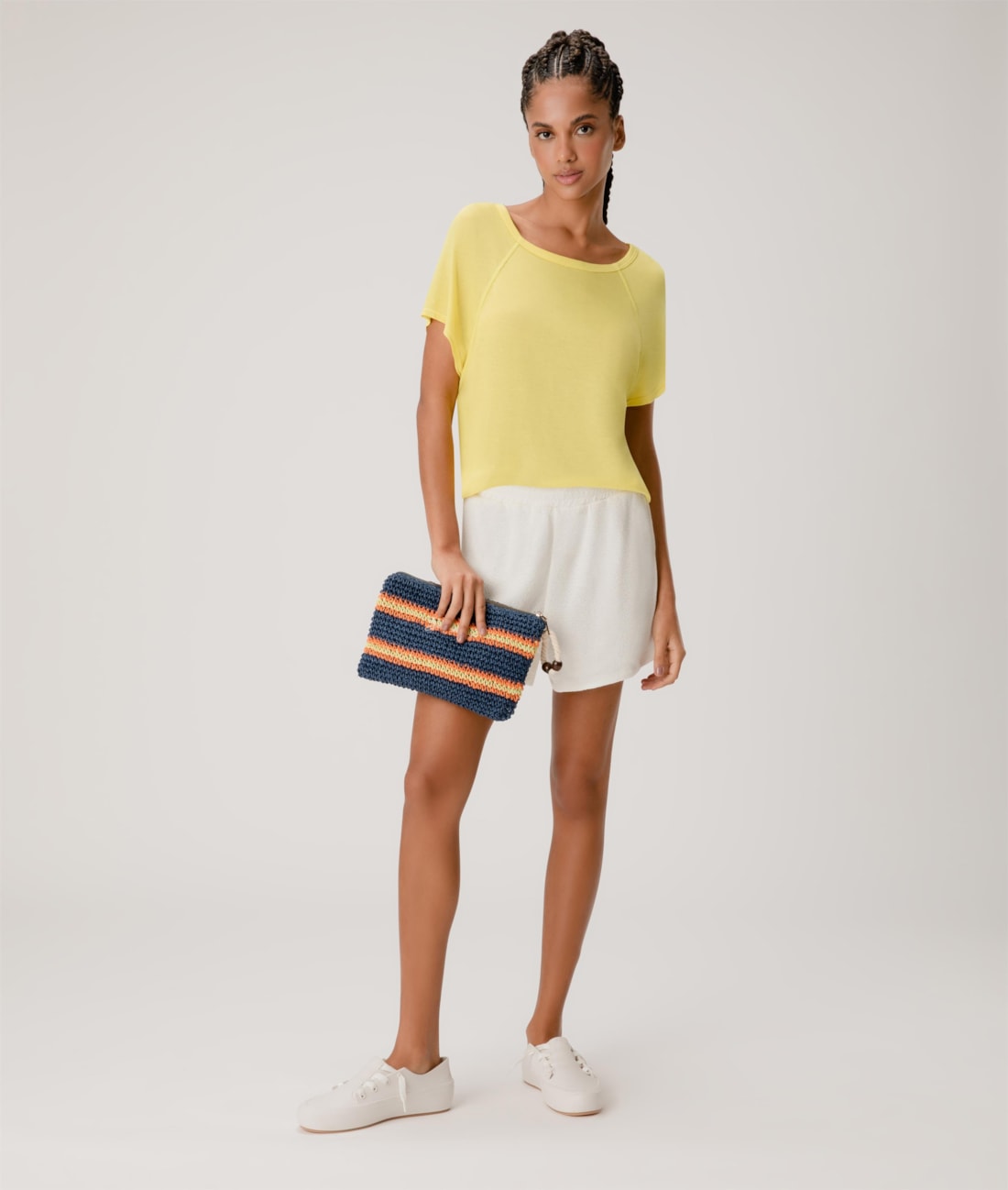 Blusa Gola Careca Neon Tricot Amarelo
