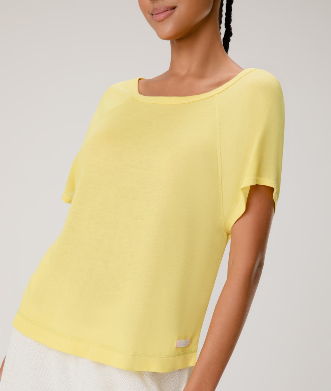 Blusa Gola Careca Neon Tricot Amarelo