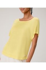 Blusa Gola Careca Neon Tricot Amarelo
