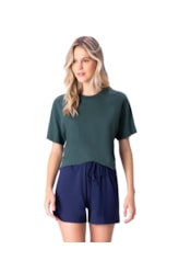 Blusa Holiday Fleece Verde Escuro