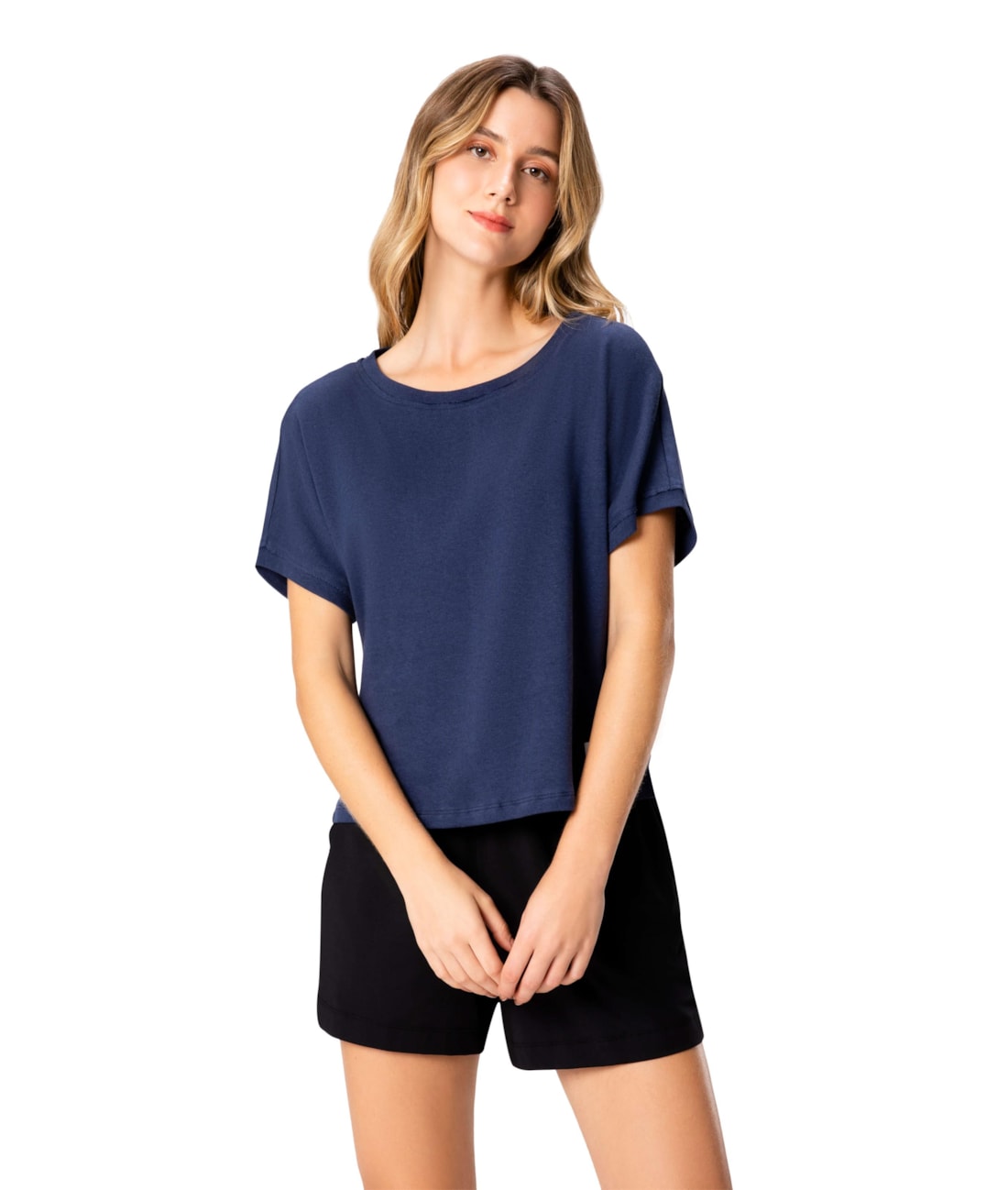 Blusa Holiday Linho Dark Navy