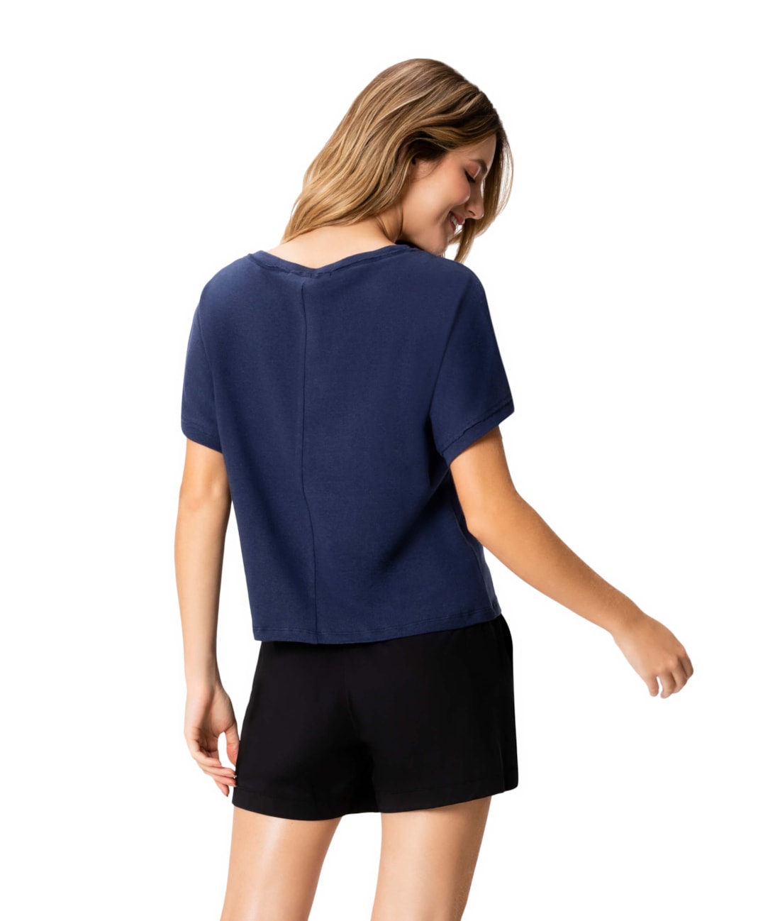 Blusa Holiday Linho Dark Navy