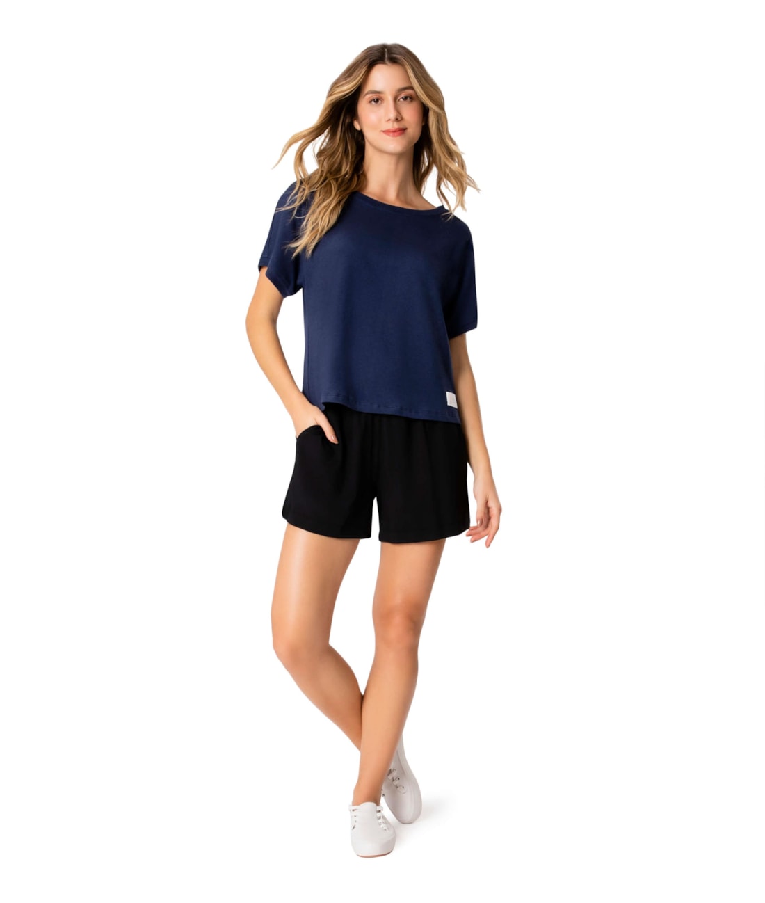Blusa Holiday Linho Dark Navy