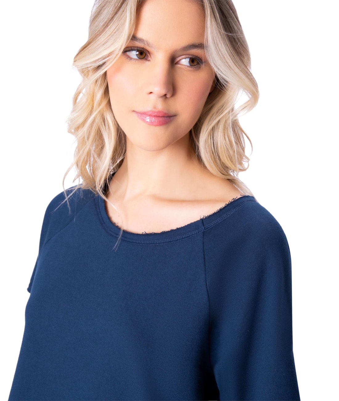 Blusa Holiday Matte Raglan Marinho