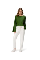 Blusa Holiday Moletinho Verde Escuro