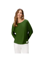 Blusa Holiday Moletinho Verde Escuro