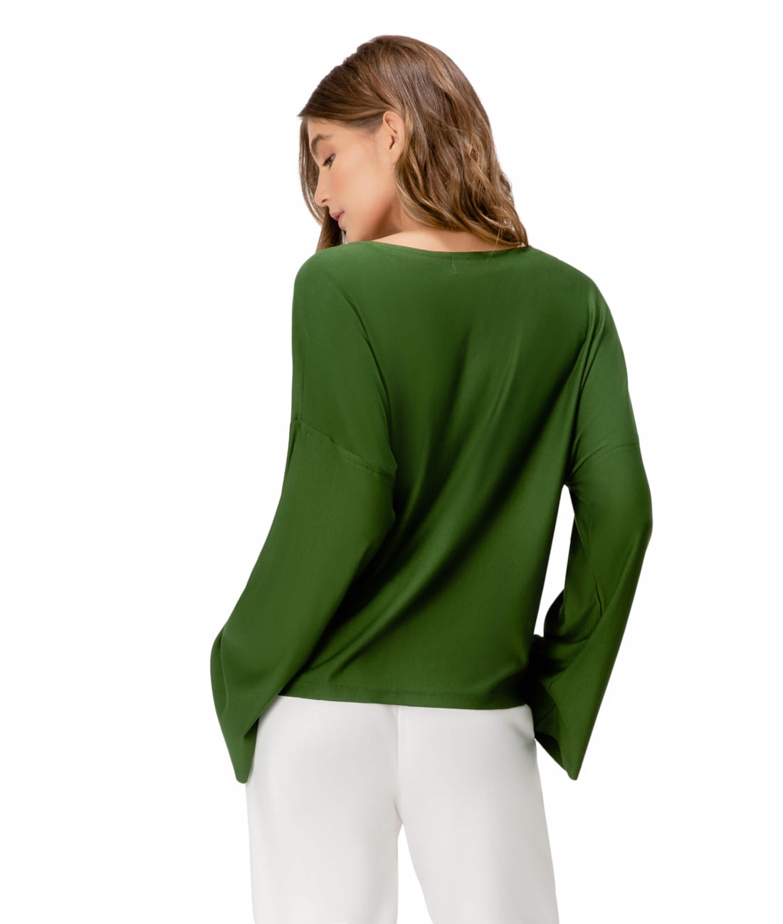 Blusa Holiday Moletinho Verde Escuro