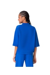 Blusa Holiday Moletom Azul Bic
