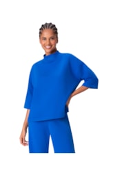 Blusa Holiday Moletom Azul Bic