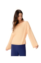 Blusa Holiday Visco Linho Laranja